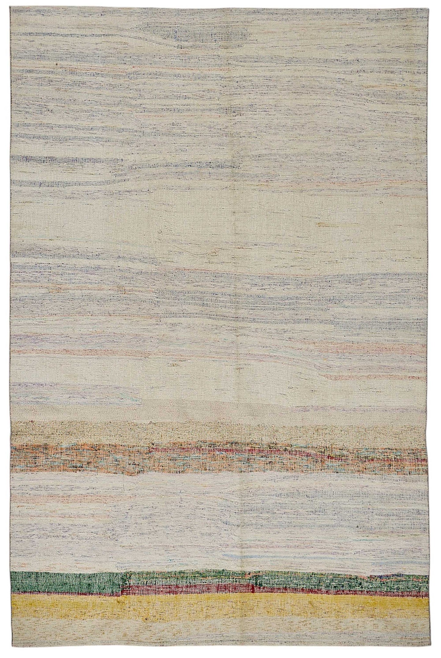 6x9 Handmade Vintage Chaput Kilim Rug - 51816