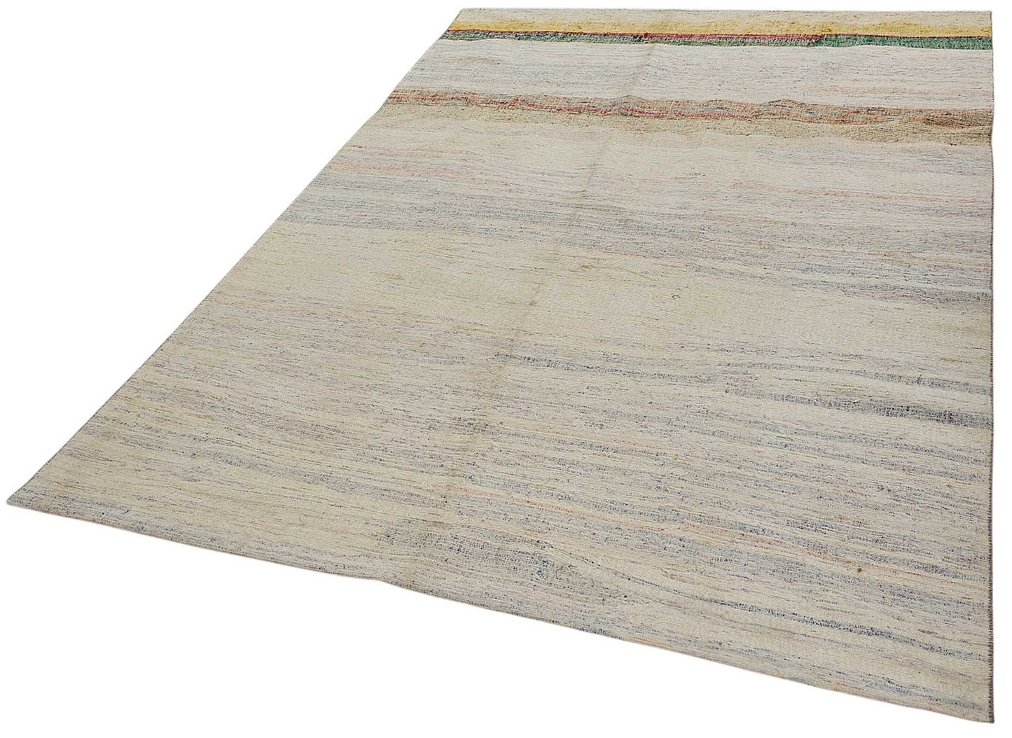 6x9 Handmade Vintage Chaput Kilim Rug - 51816