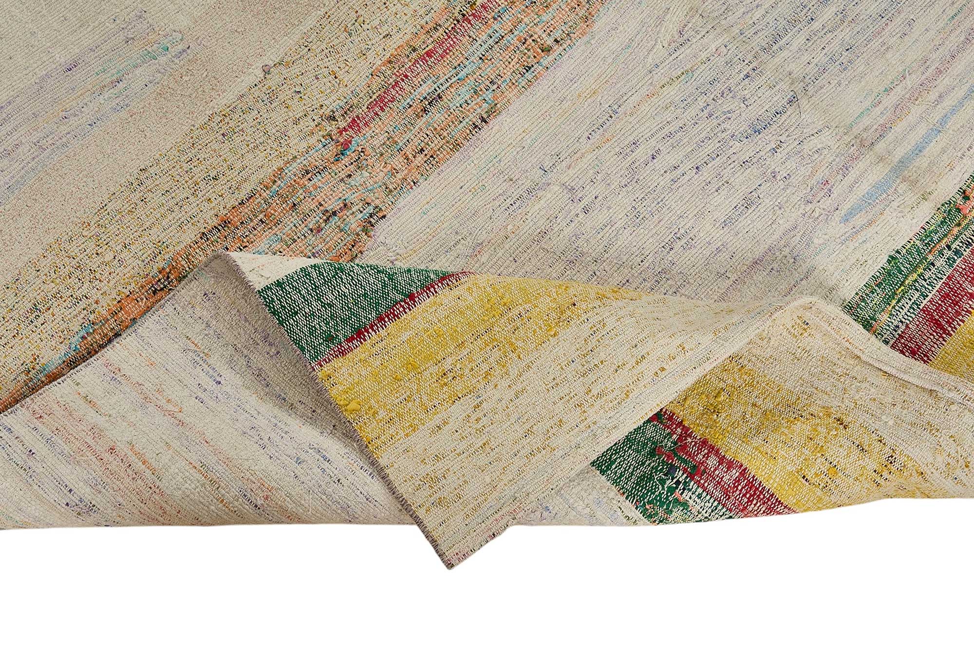 6x9 Handmade Vintage Chaput Kilim Rug - 51816
