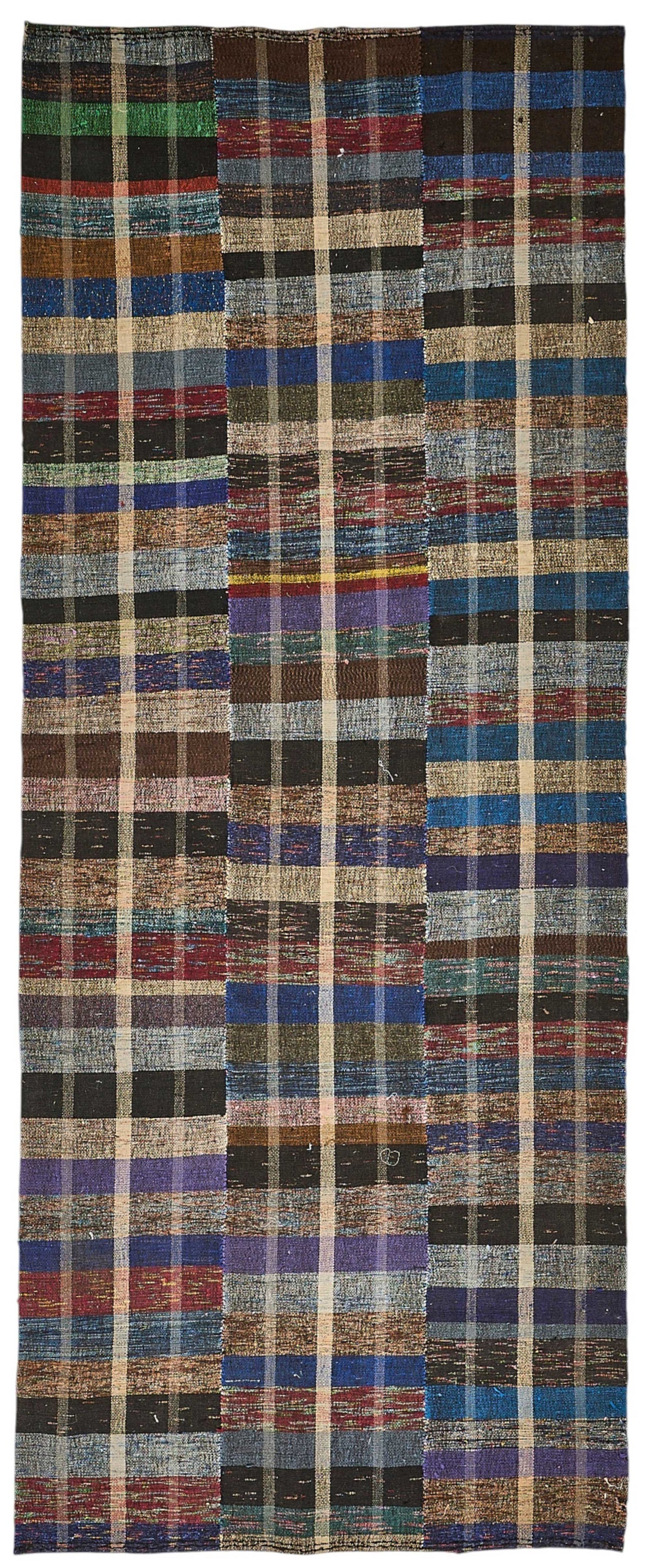 5x10 Handmade Vintage Chaput Kilim Rug - 51820