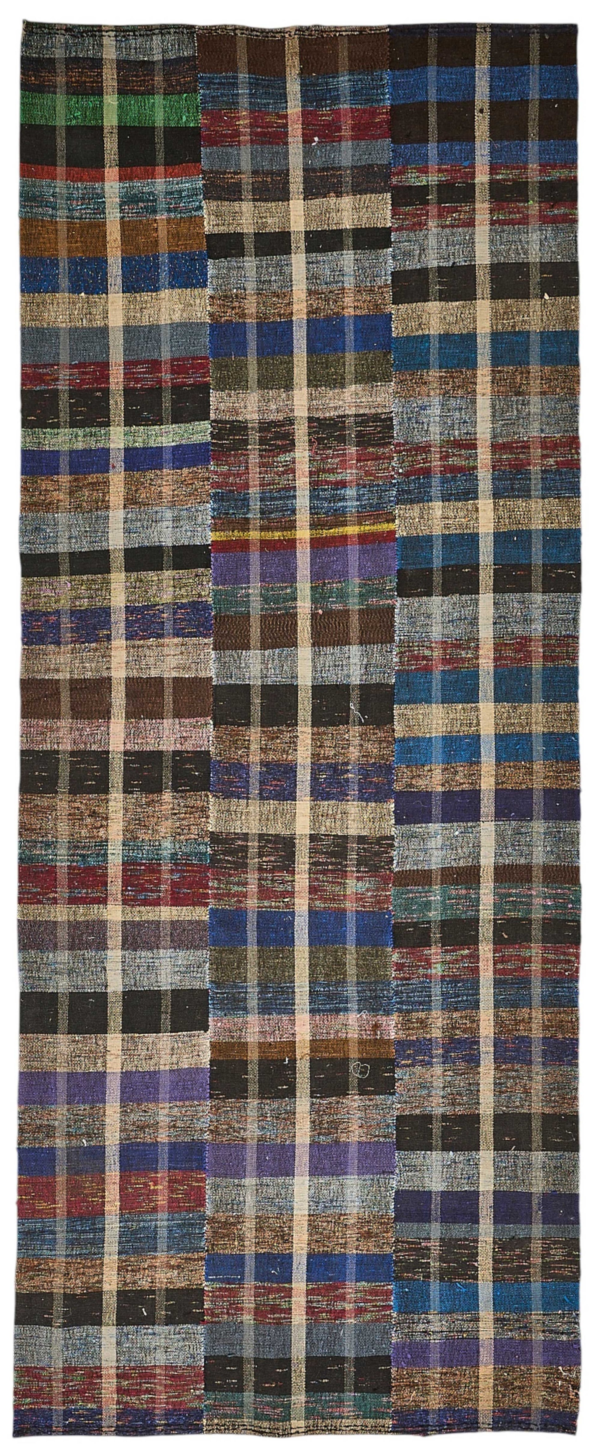 5x10 Handmade Vintage Chaput Kilim Rug - 51820