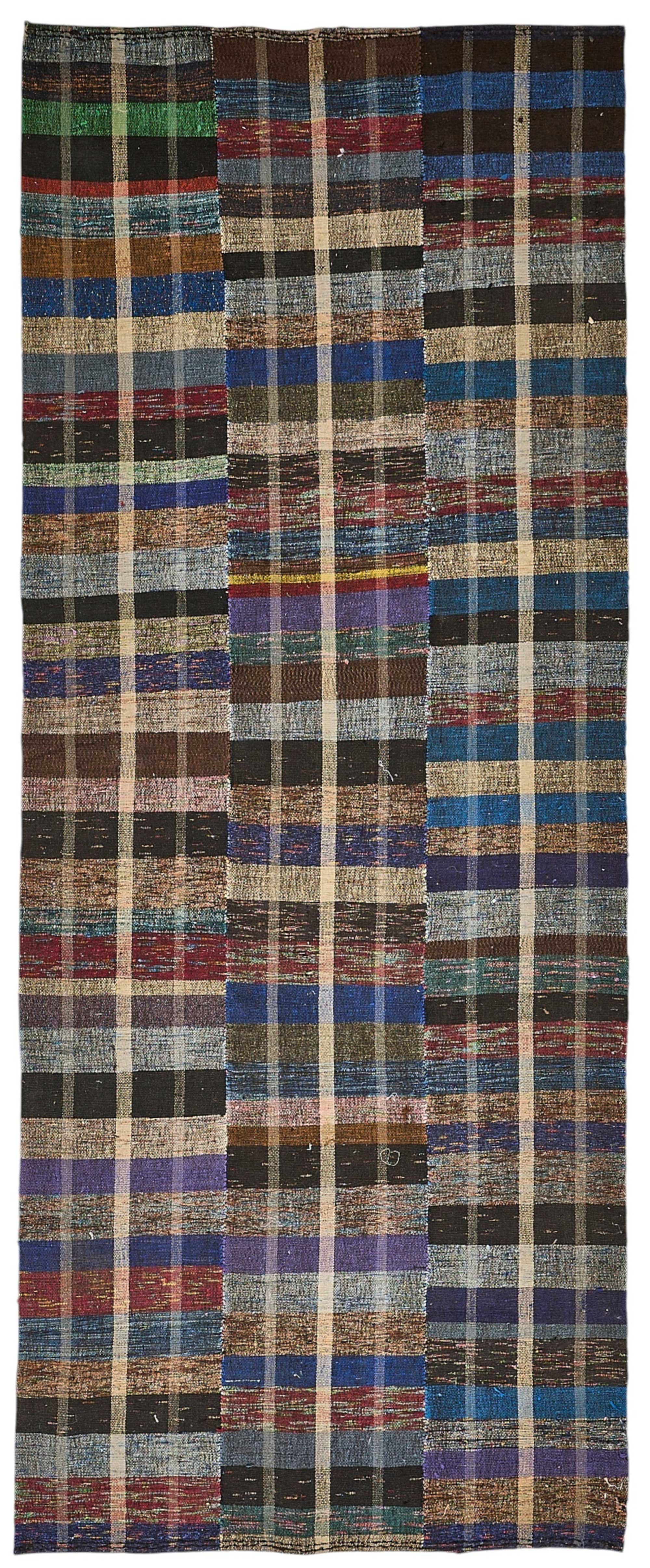 5x10 Handmade Vintage Chaput Kilim Rug - 51820