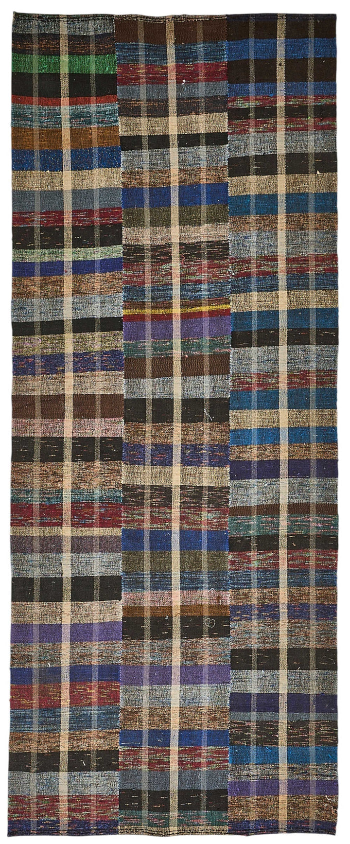 5x10 Handmade Vintage Chaput Kilim Rug - 51820