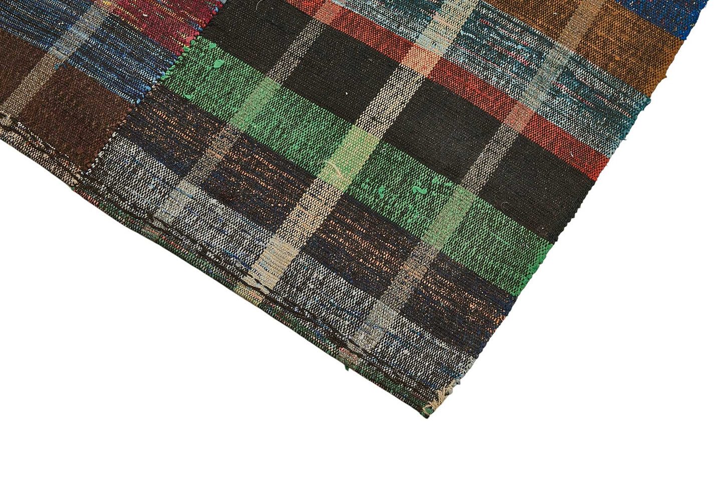 5x10 Handmade Vintage Chaput Kilim Rug - 51820