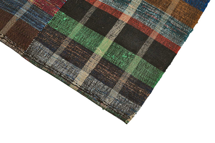 5x10 Handmade Vintage Chaput Kilim Rug - 51820