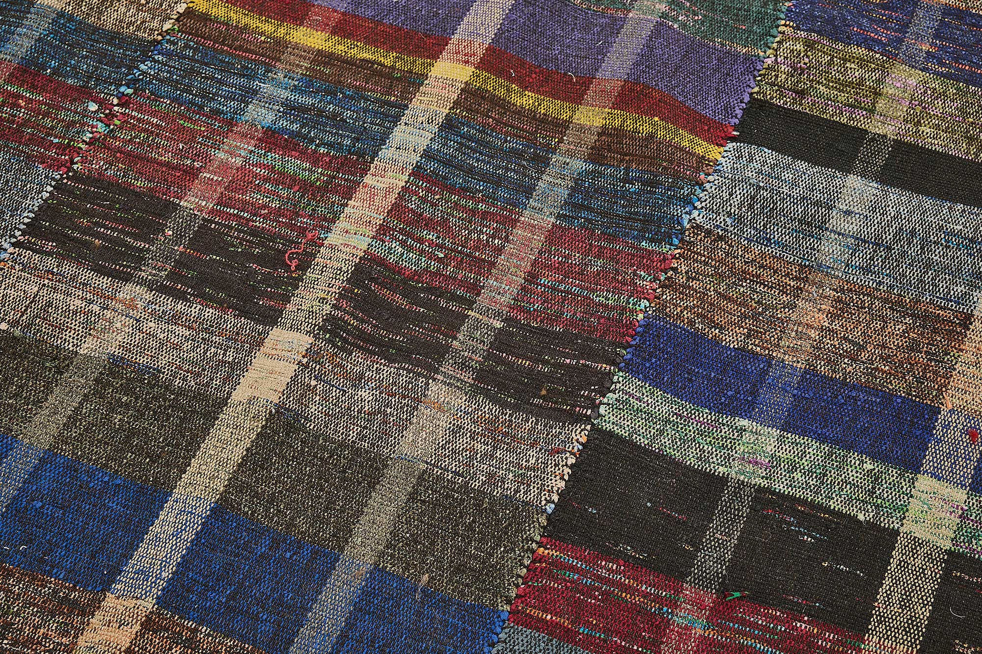 5x10 Handmade Vintage Chaput Kilim Rug - 51820