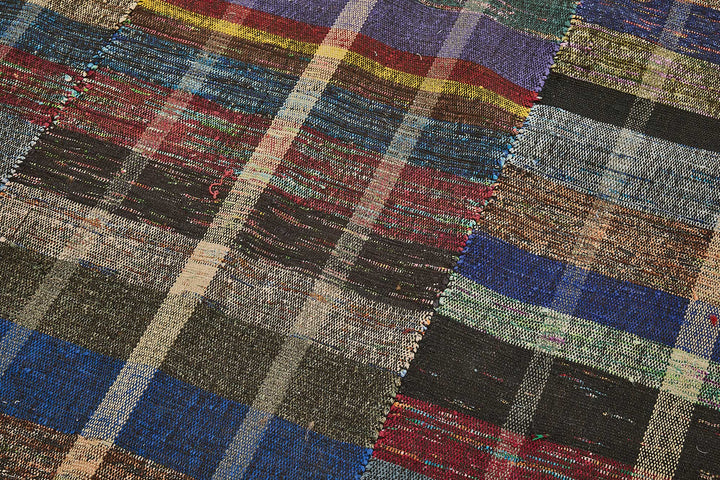5x10 Handmade Vintage Chaput Kilim Rug - 51820