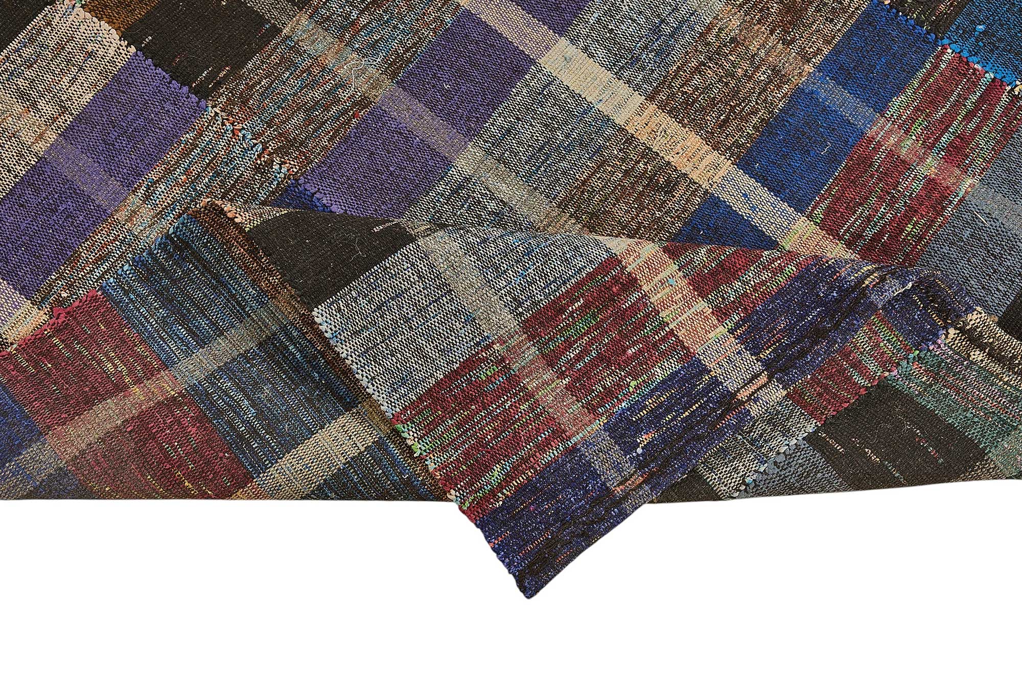 5x10 Handmade Vintage Chaput Kilim Rug - 51820