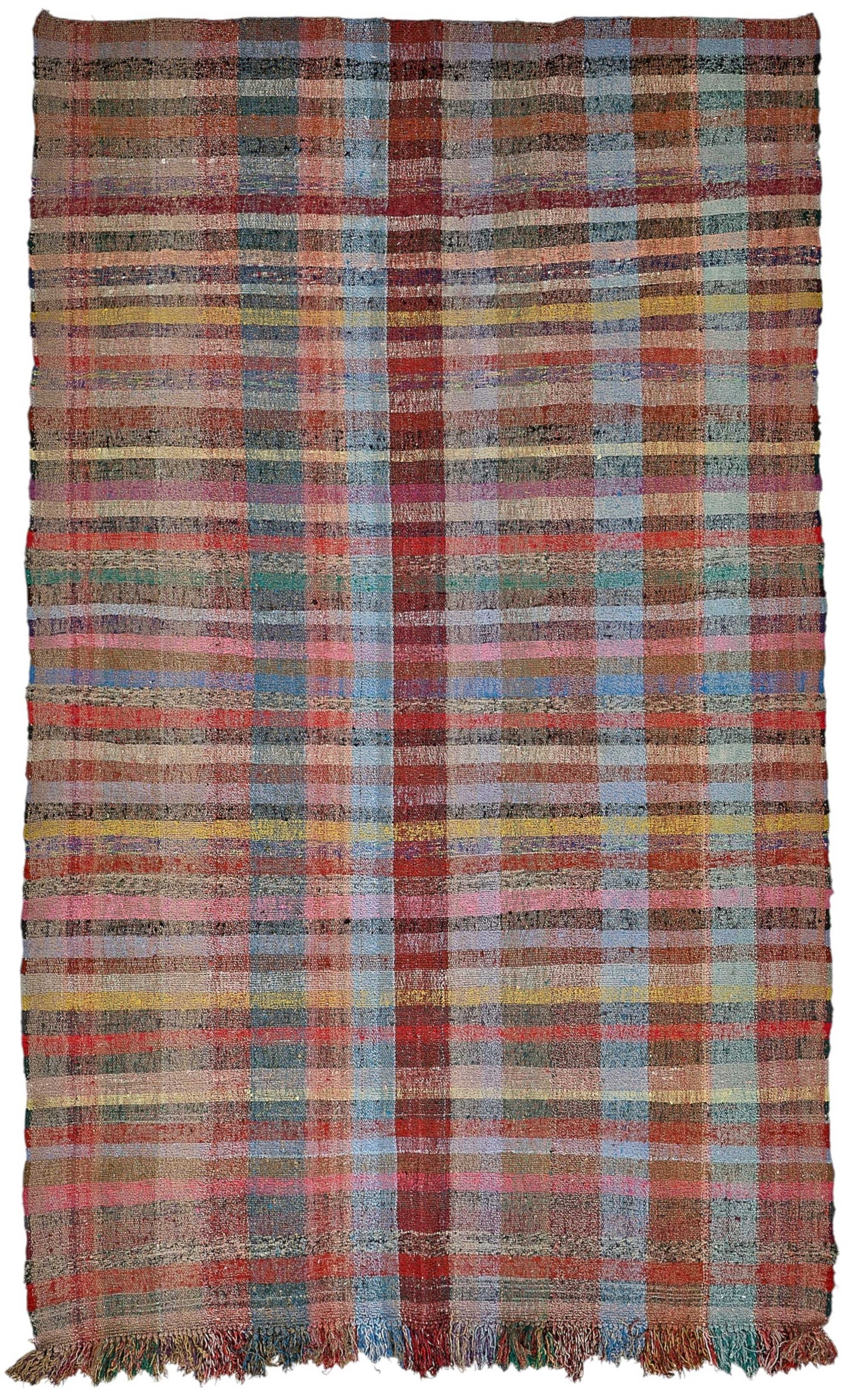6x10 Handmade Vintage Chaput Kilim Rug - 51822