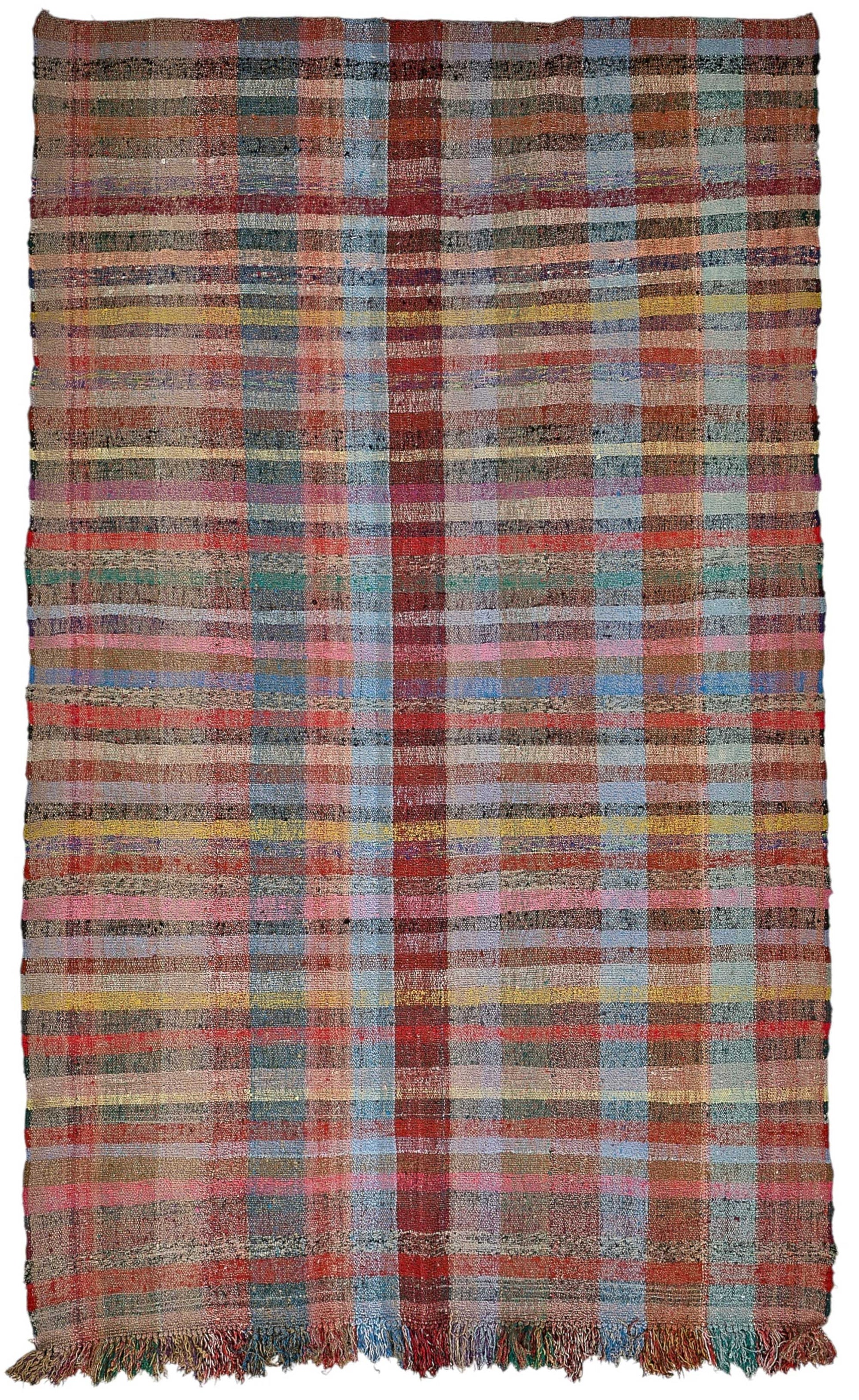 6x10 Handmade Vintage Chaput Kilim Rug - 51822
