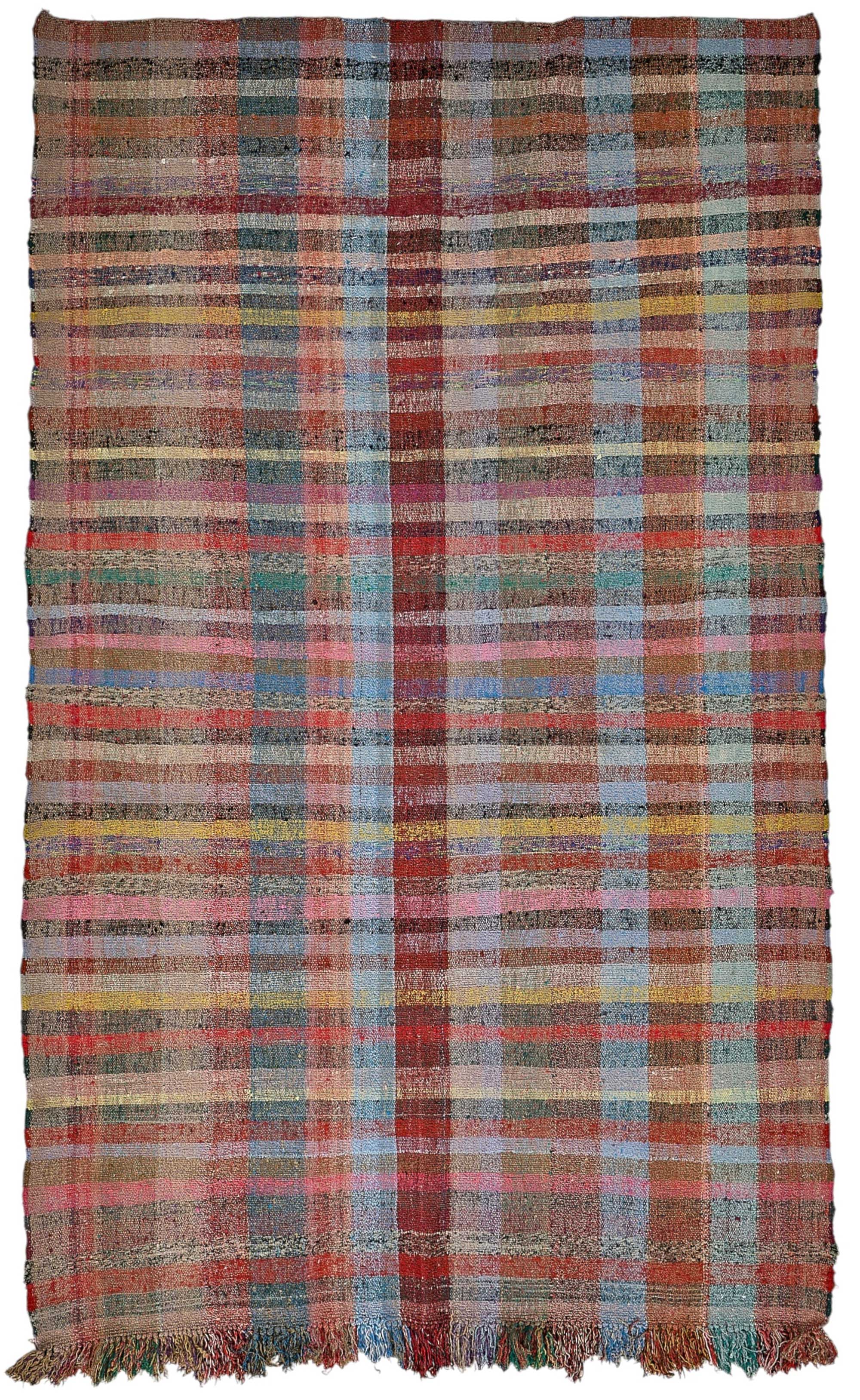 6x10 Handmade Vintage Chaput Kilim Rug - 51822