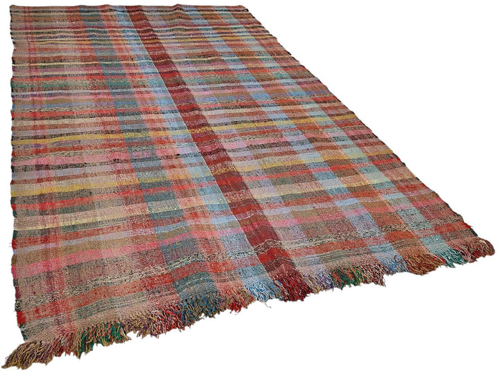 6x10 Handmade Vintage Chaput Kilim Rug - 51822