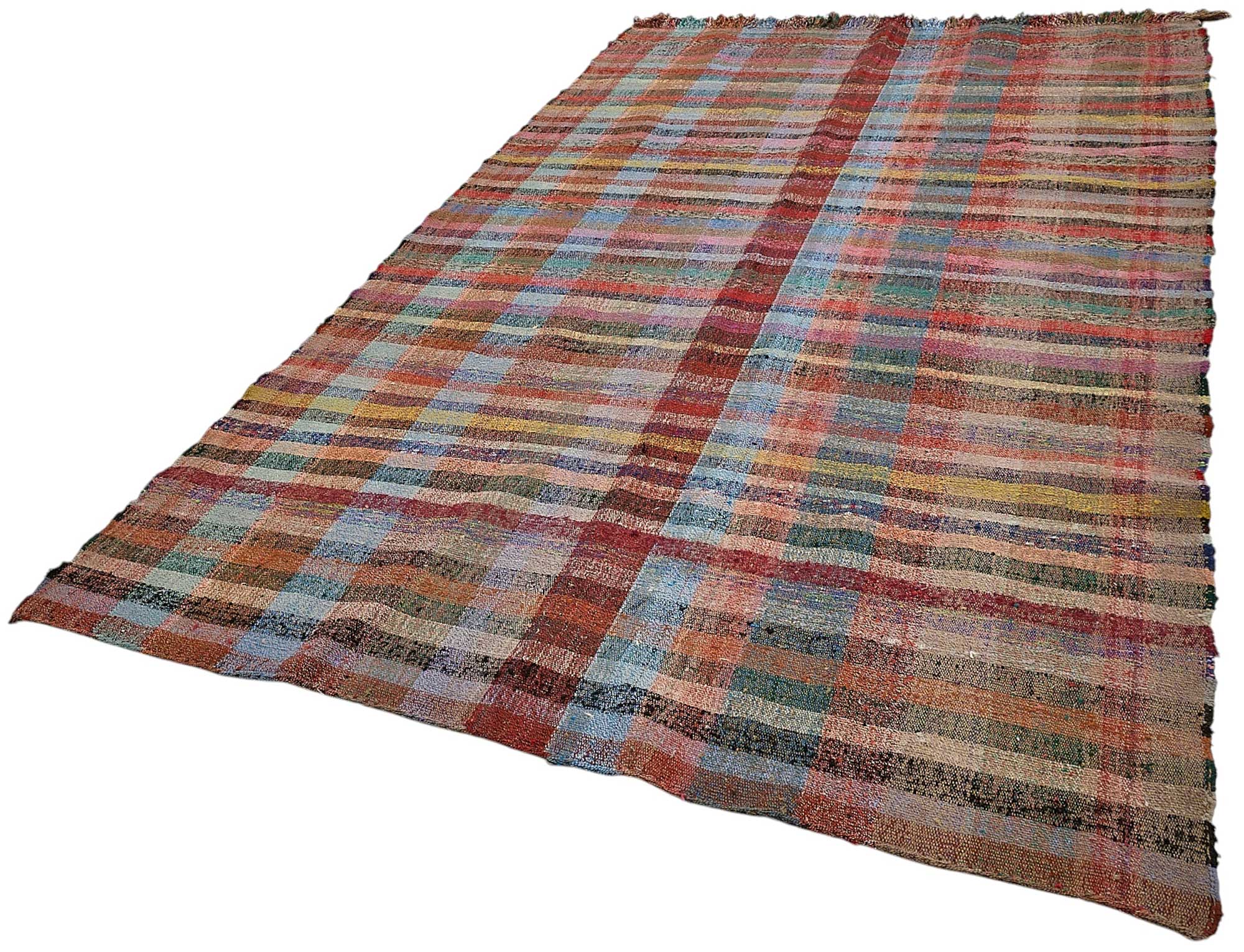 6x10 Handmade Vintage Chaput Kilim Rug - 51822