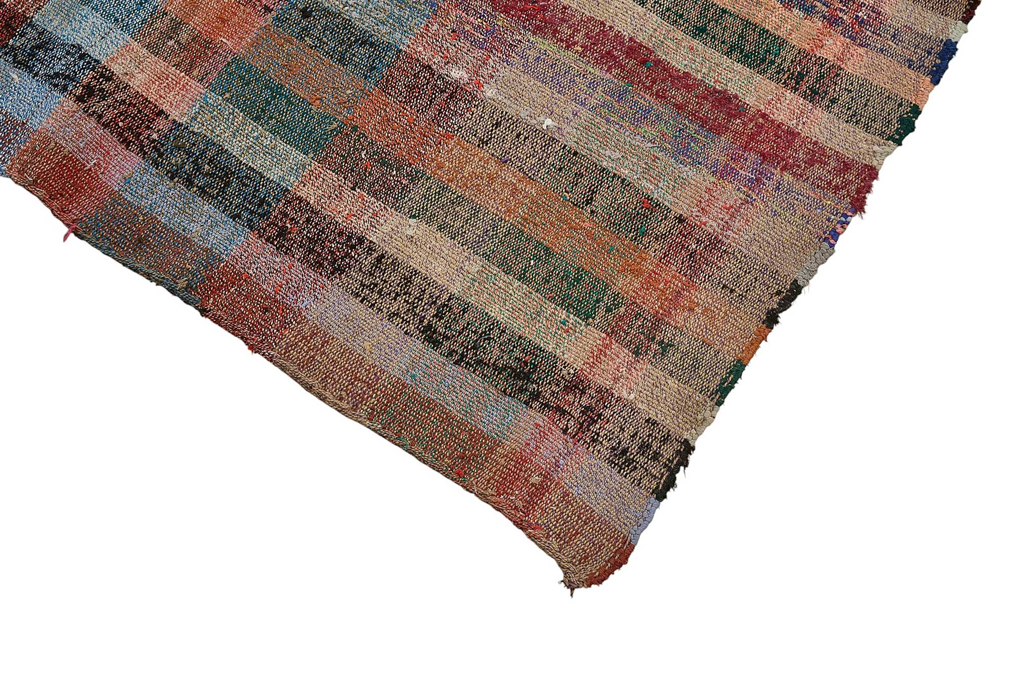 6x10 Handmade Vintage Chaput Kilim Rug - 51822