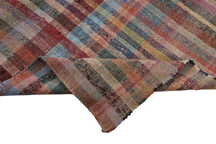 6x10 Handmade Vintage Chaput Kilim Rug - 51822