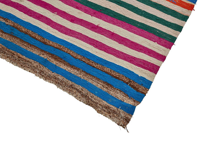 4x12 Handmade Vintage Chaput Kilim Rug - 51823