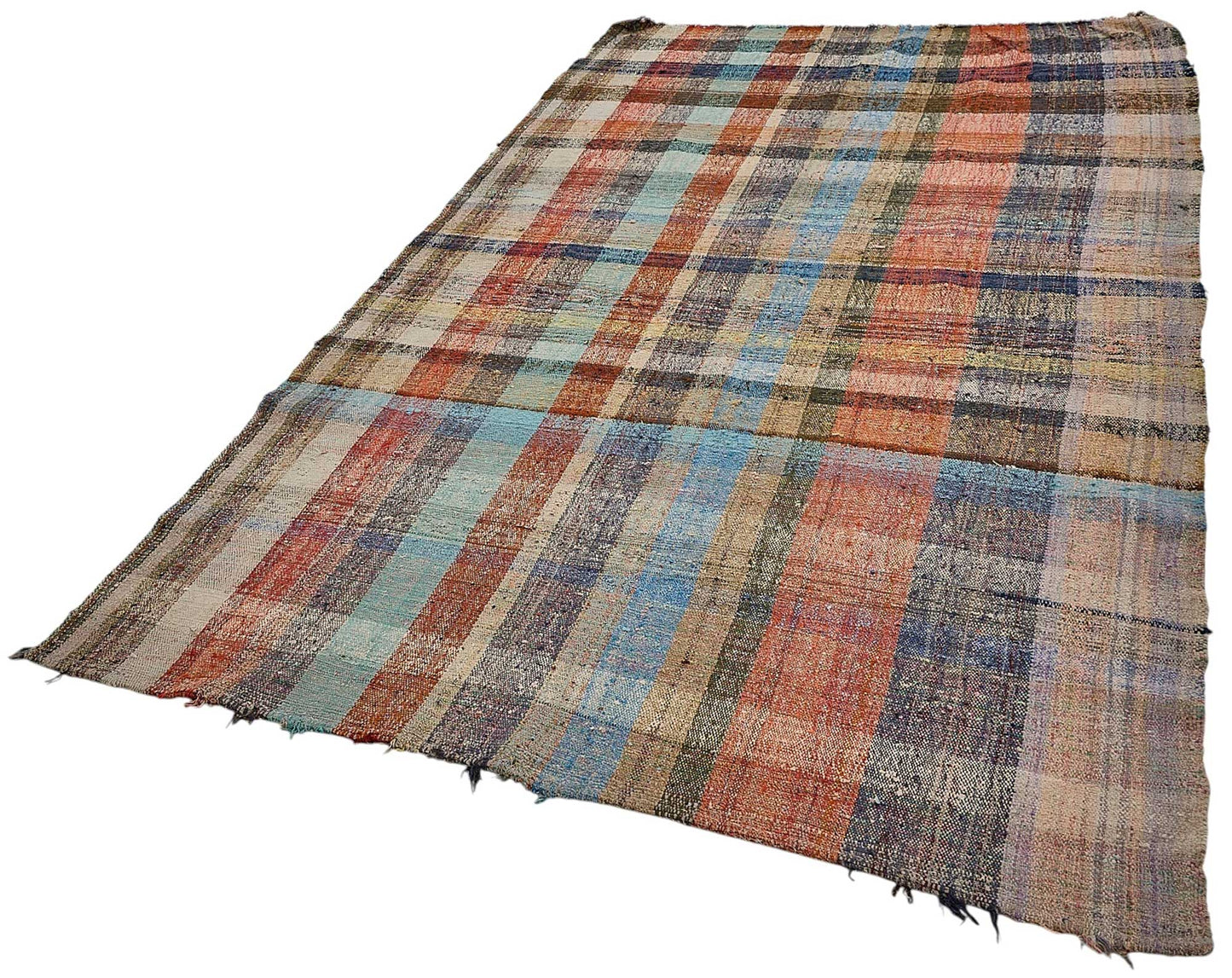 6x10 Handmade Vintage Chaput Kilim Rug - 51824
