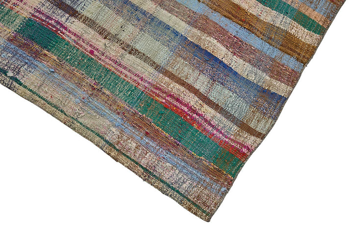 6x9 Handmade Vintage Chaput Kilim Rug - 51825