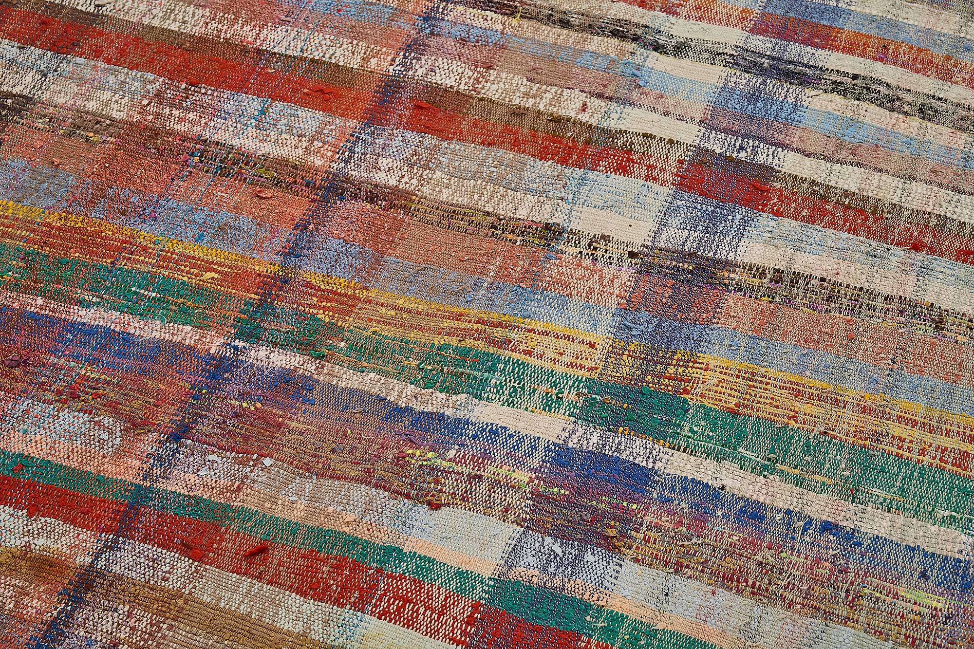 6x9 Handmade Vintage Chaput Kilim Rug - 51825