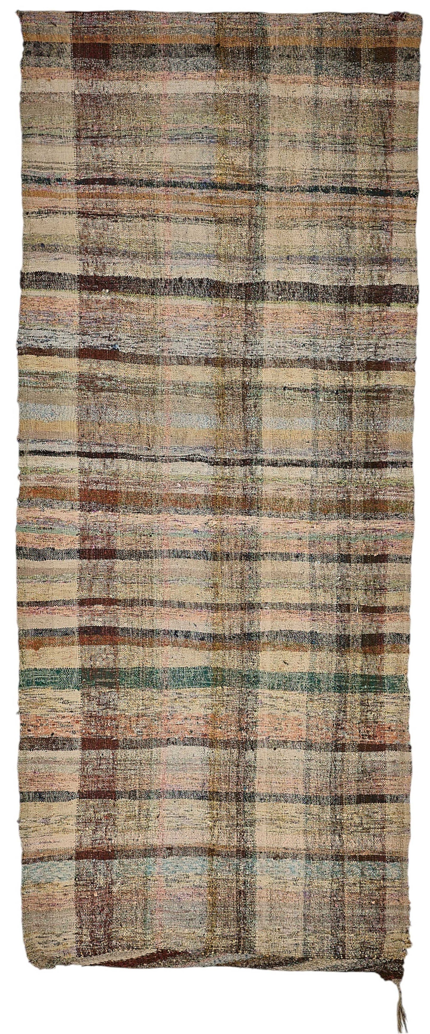 5x11 Handmade Vintage Chaput Kilim Rug - 51826