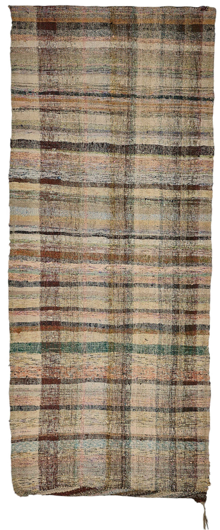 5x11 Handmade Vintage Chaput Kilim Rug - 51826