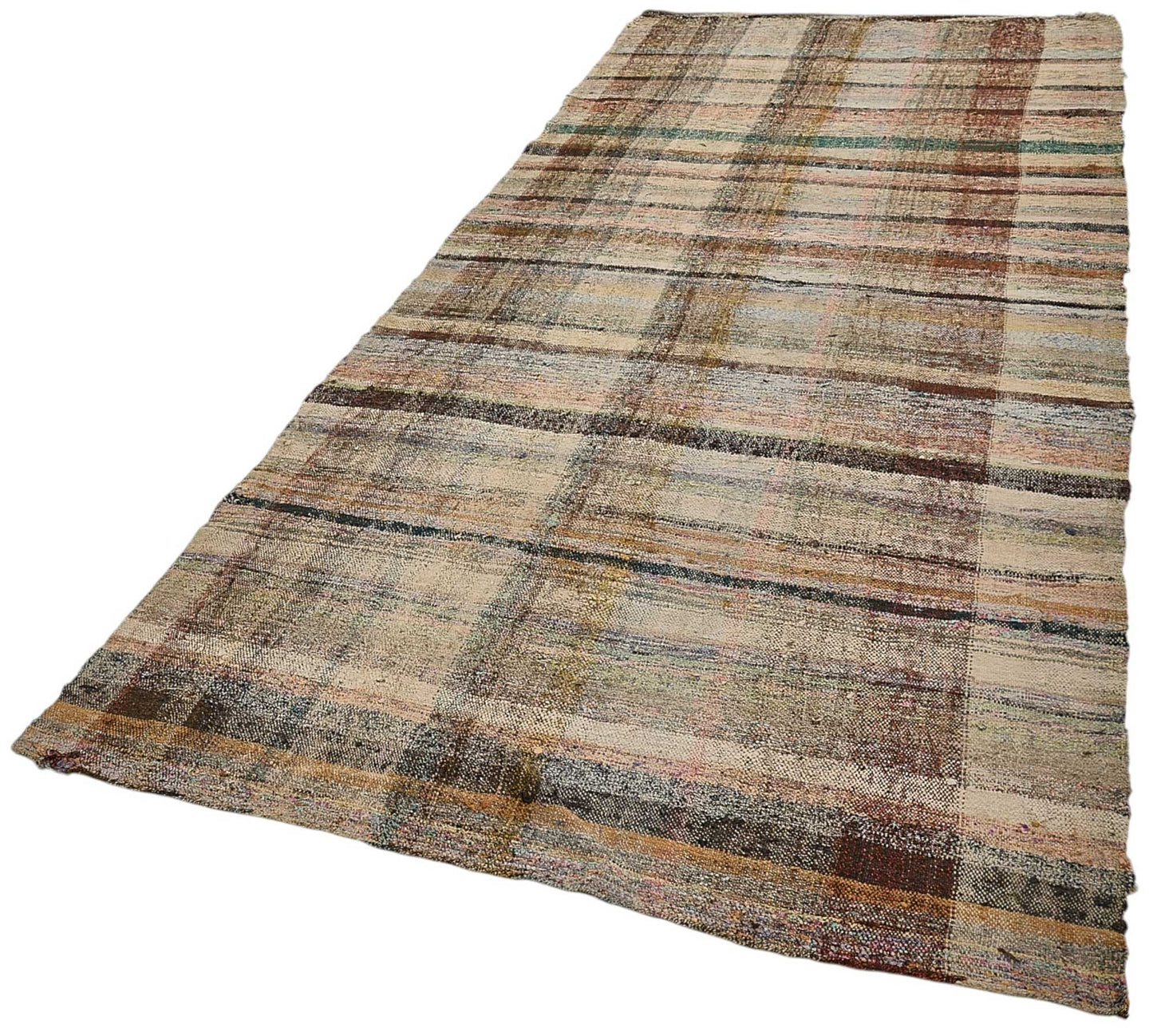 5x11 Handmade Vintage Chaput Kilim Rug - 51826