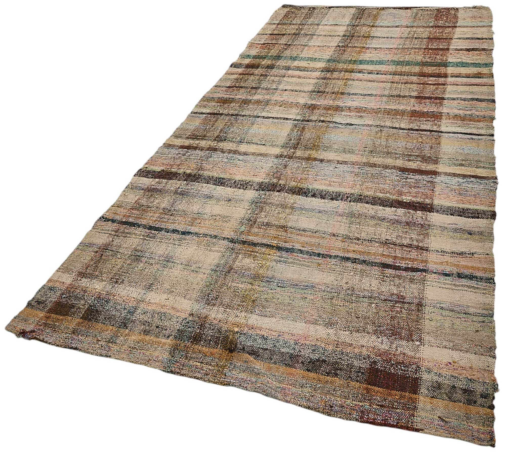 5x11 Handmade Vintage Chaput Kilim Rug - 51826