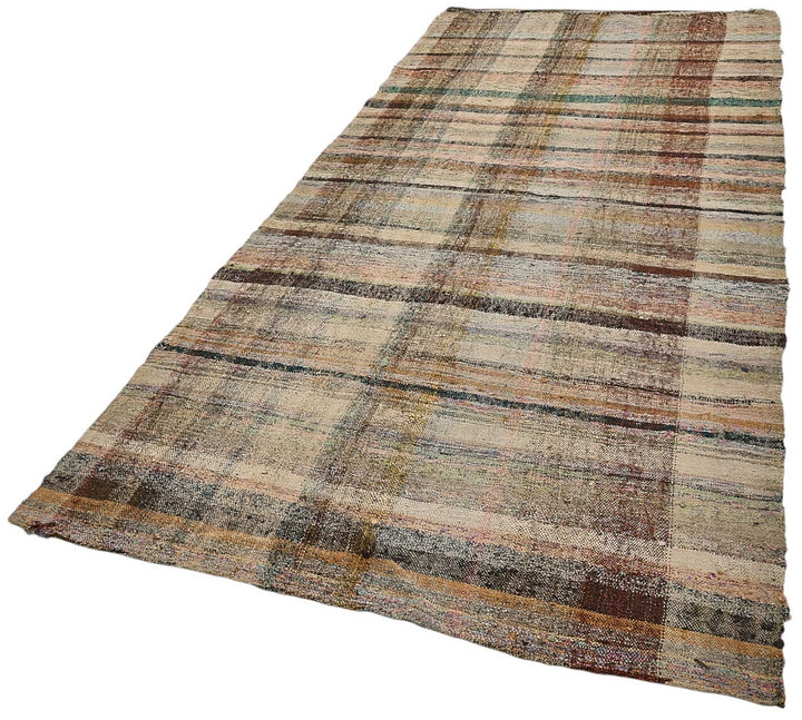 5x11 Handmade Vintage Chaput Kilim Rug - 51826
