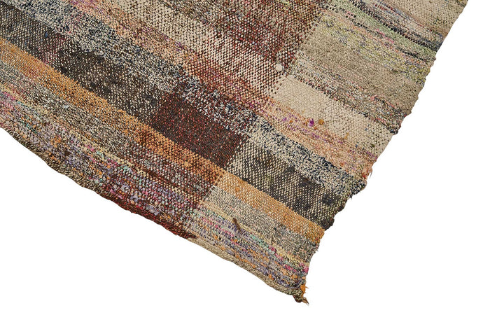 5x11 Handmade Vintage Chaput Kilim Rug - 51826