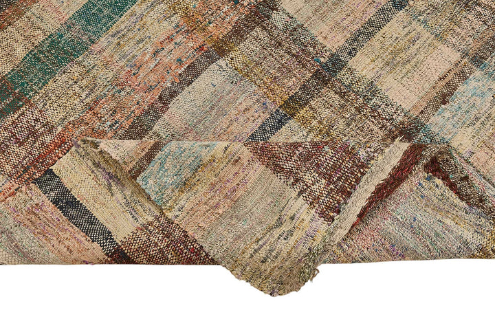 5x11 Handmade Vintage Chaput Kilim Rug - 51826