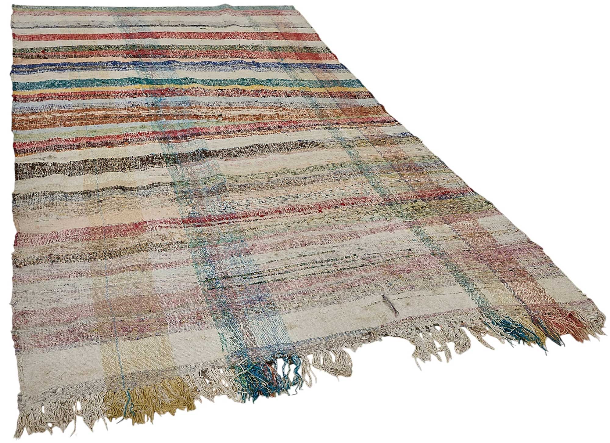 5x11 Handmade Vintage Chaput Kilim Rug - 51827