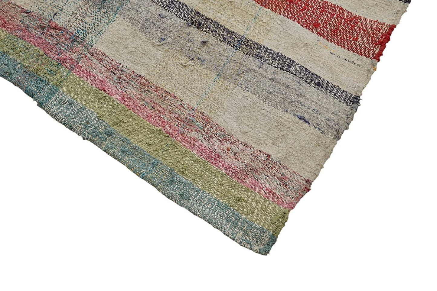 5x11 Handmade Vintage Chaput Kilim Rug - 51827