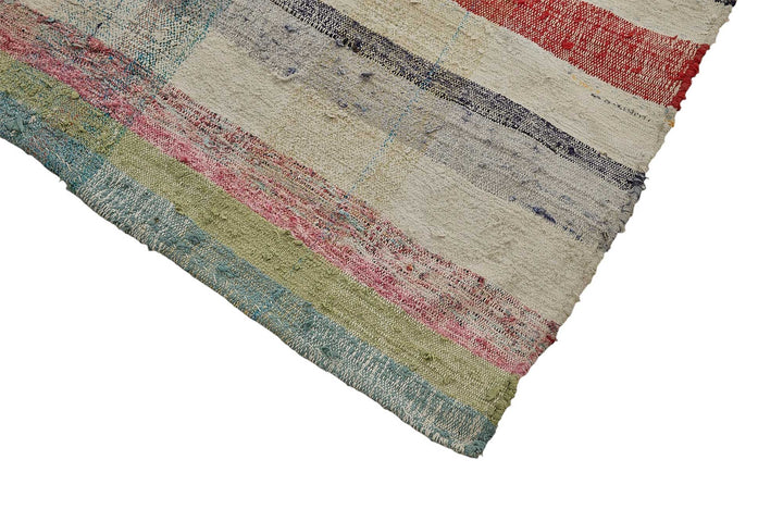 5x11 Handmade Vintage Chaput Kilim Rug - 51827