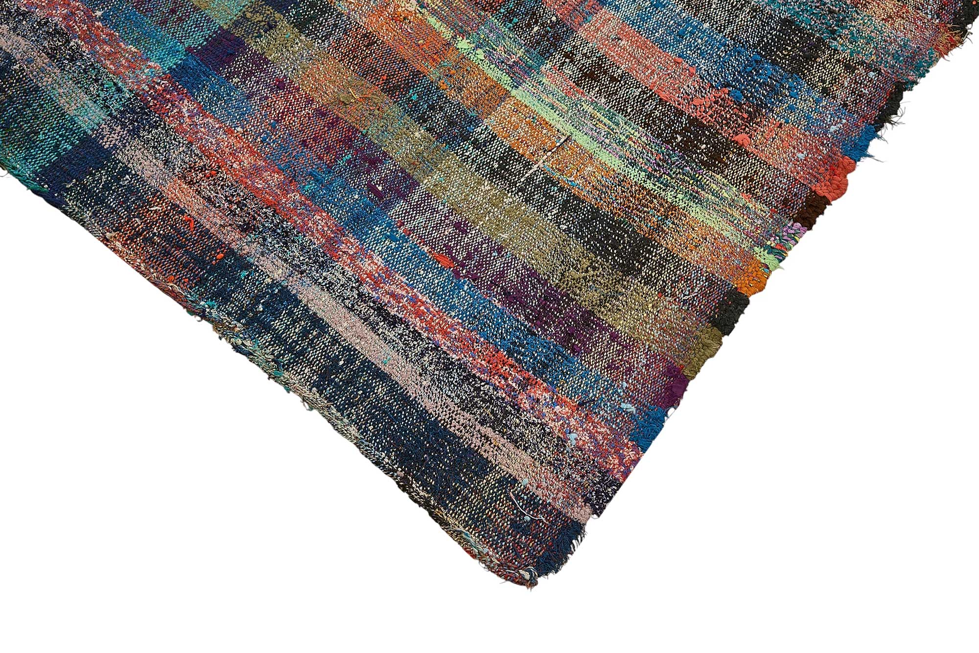 5x11 Handmade Vintage Chaput Kilim Rug - 51828