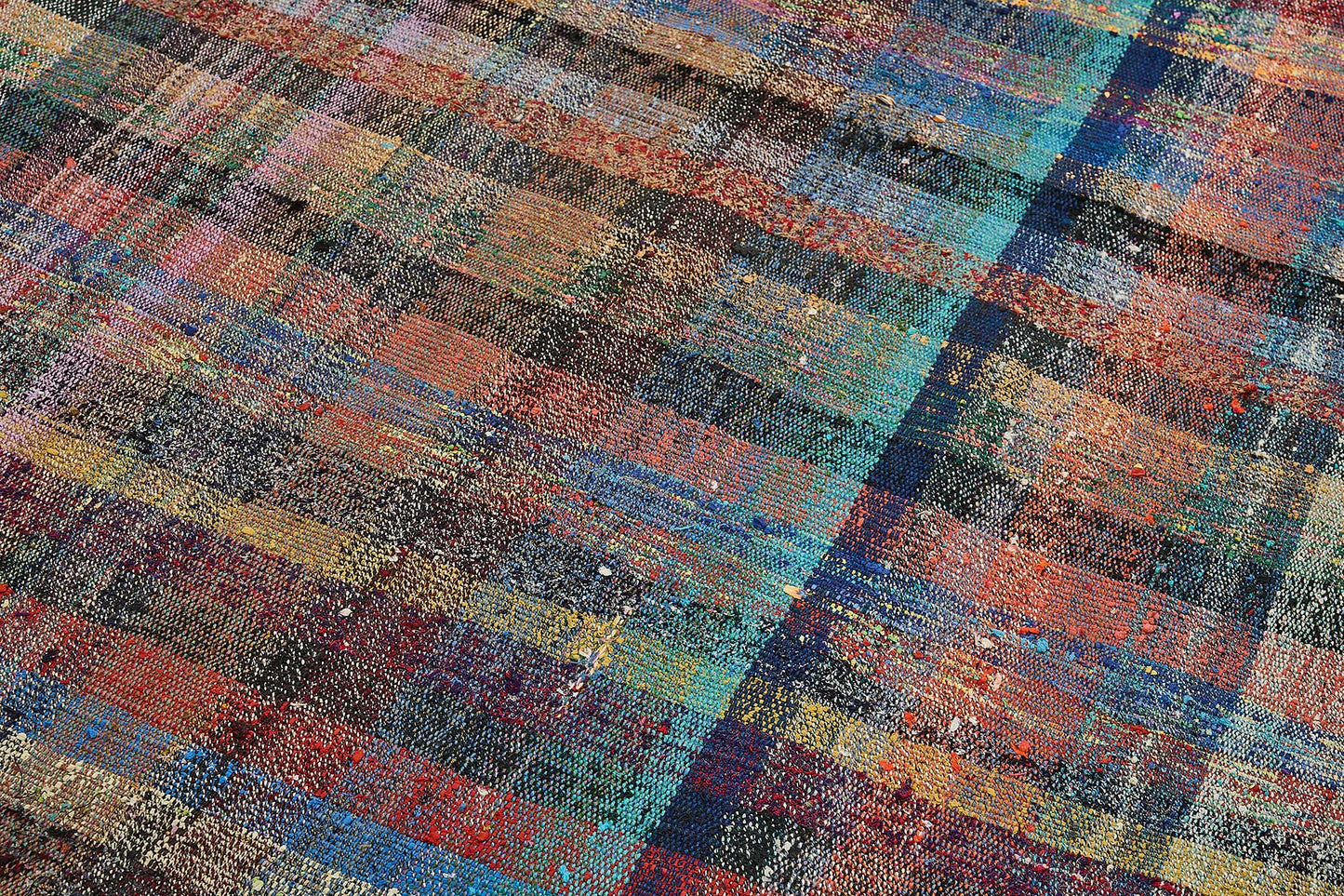 5x11 Handmade Vintage Chaput Kilim Rug - 51828