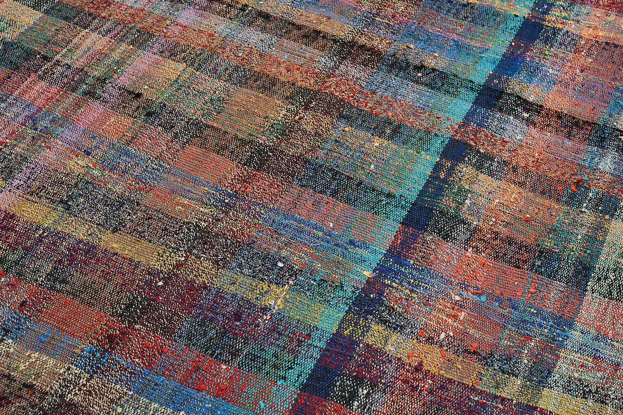 5x11 Handmade Vintage Chaput Kilim Rug - 51828