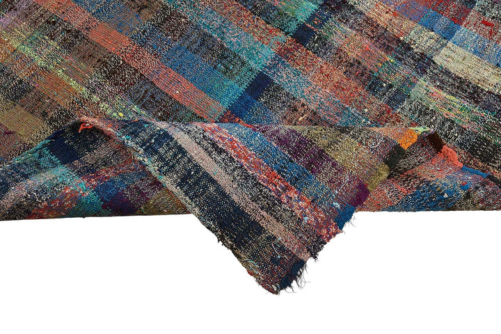 5x11 Handmade Vintage Chaput Kilim Rug - 51828