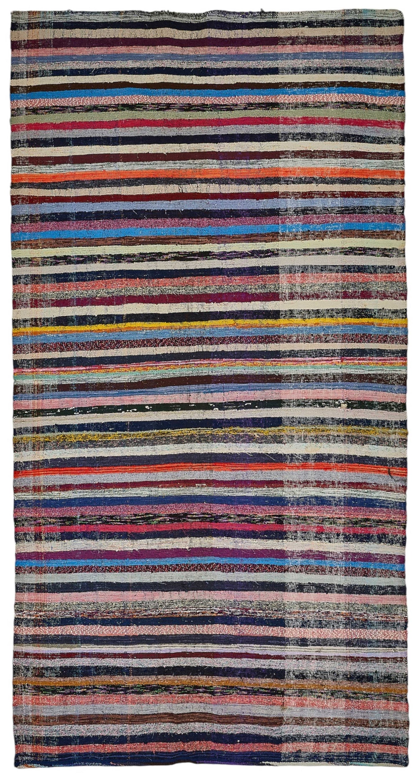 6x11 Handmade Vintage Chaput Kilim Rug - 51829