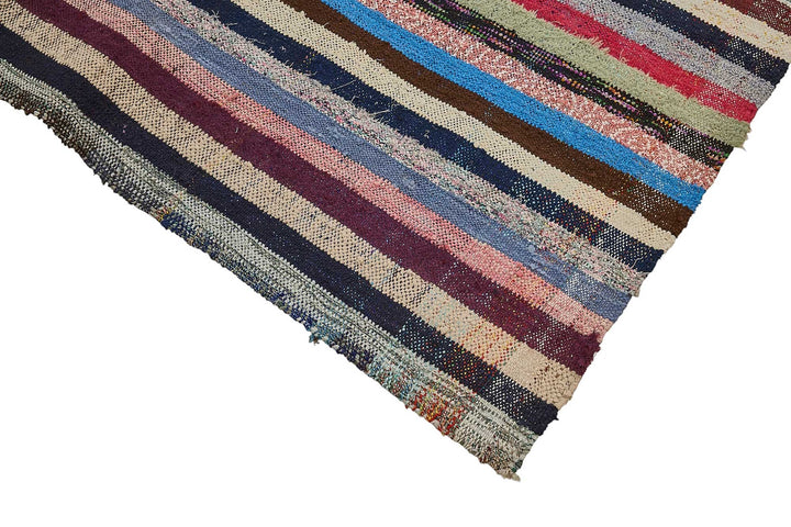 6x11 Handmade Vintage Chaput Kilim Rug - 51829