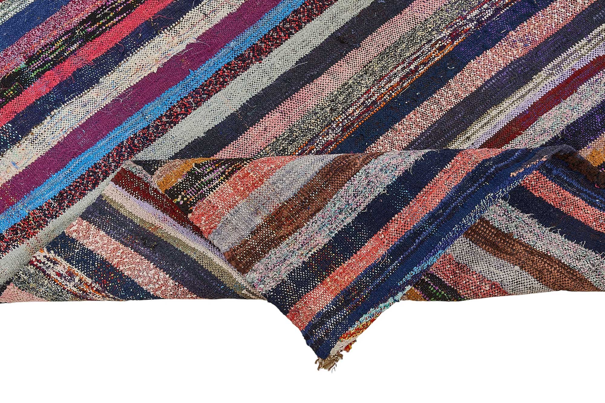 6x11 Handmade Vintage Chaput Kilim Rug - 51829