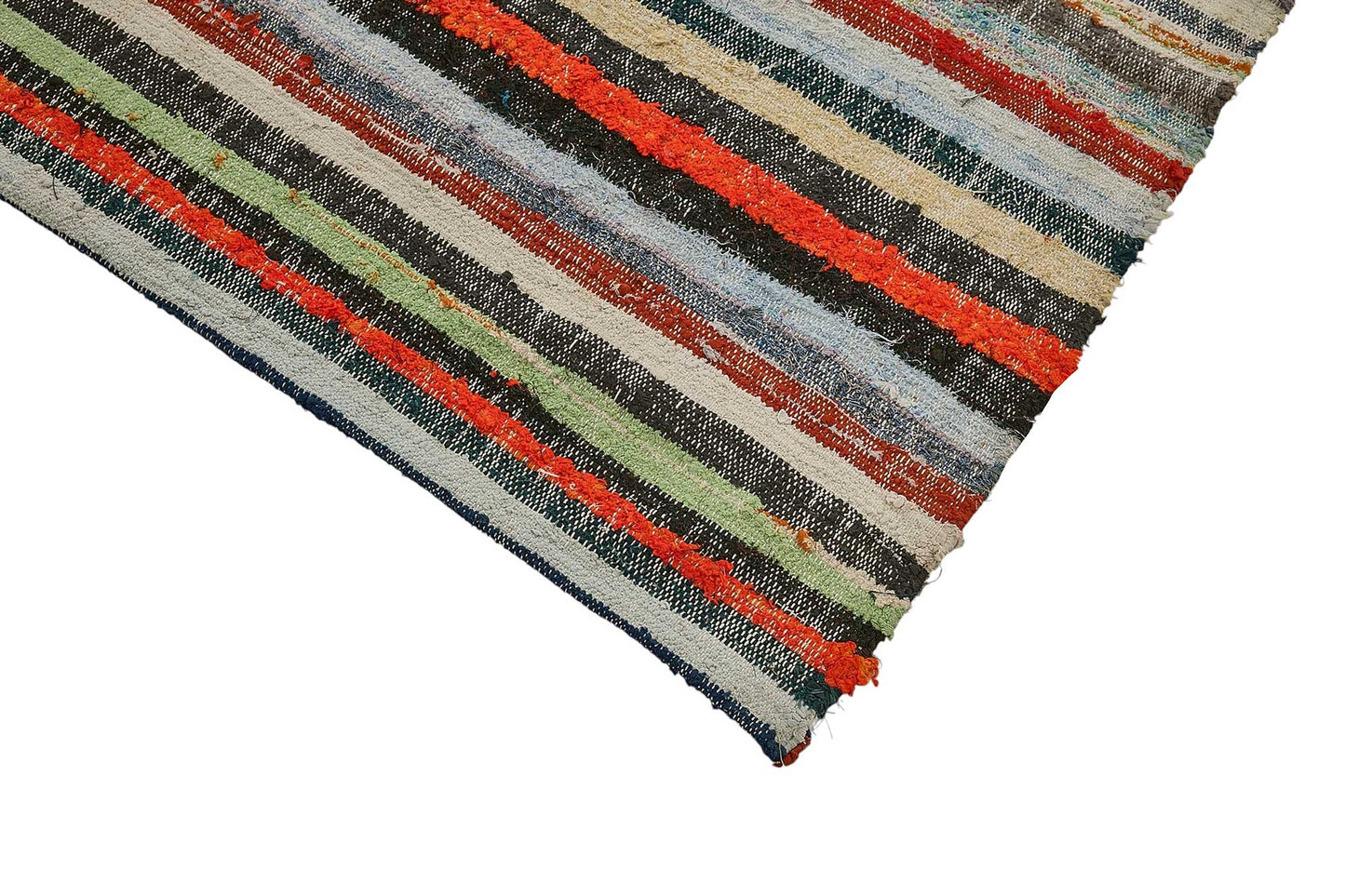 6x9 Handmade Vintage Chaput Kilim Rug - 51830