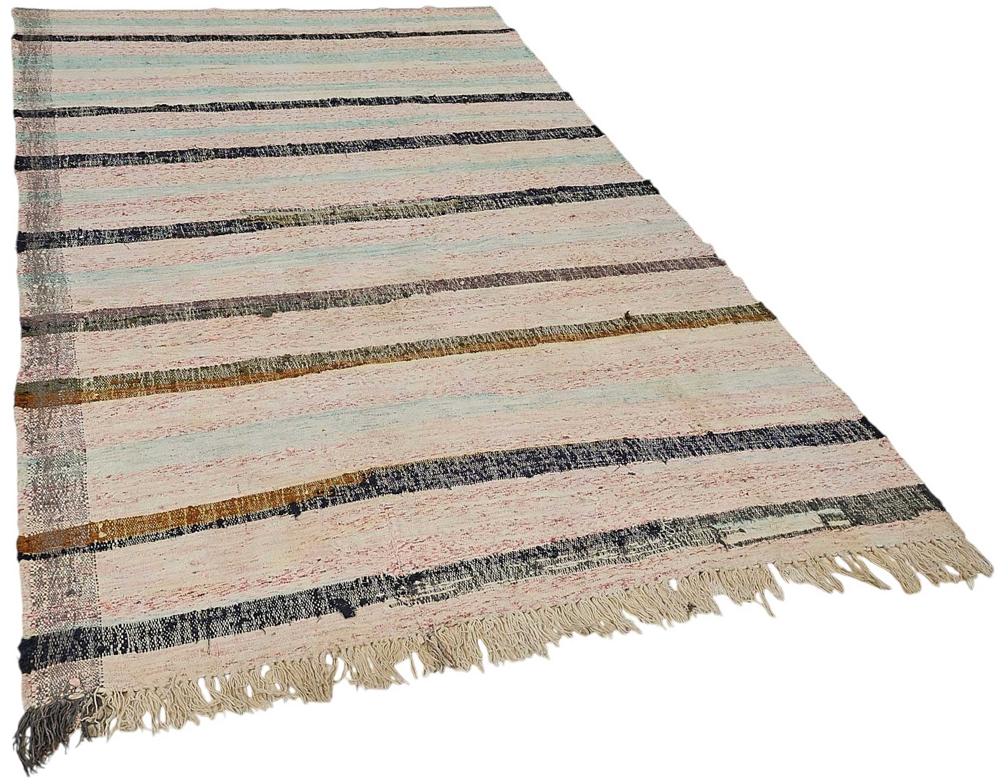 6x9 Handmade Vintage Chaput Kilim Rug - 51831