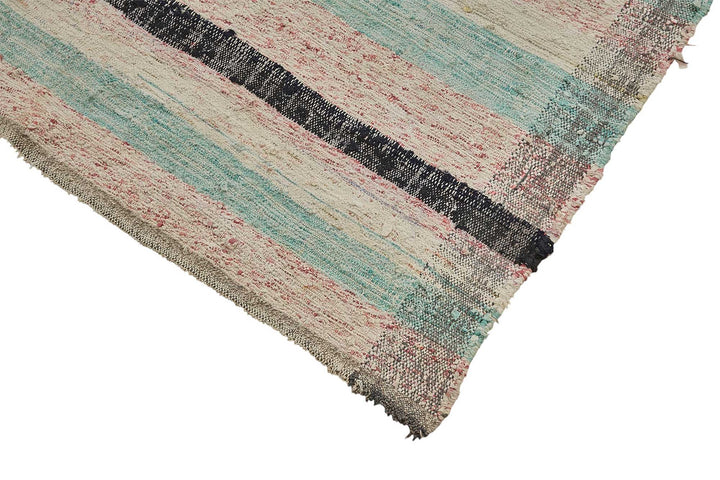 6x9 Handmade Vintage Chaput Kilim Rug - 51831
