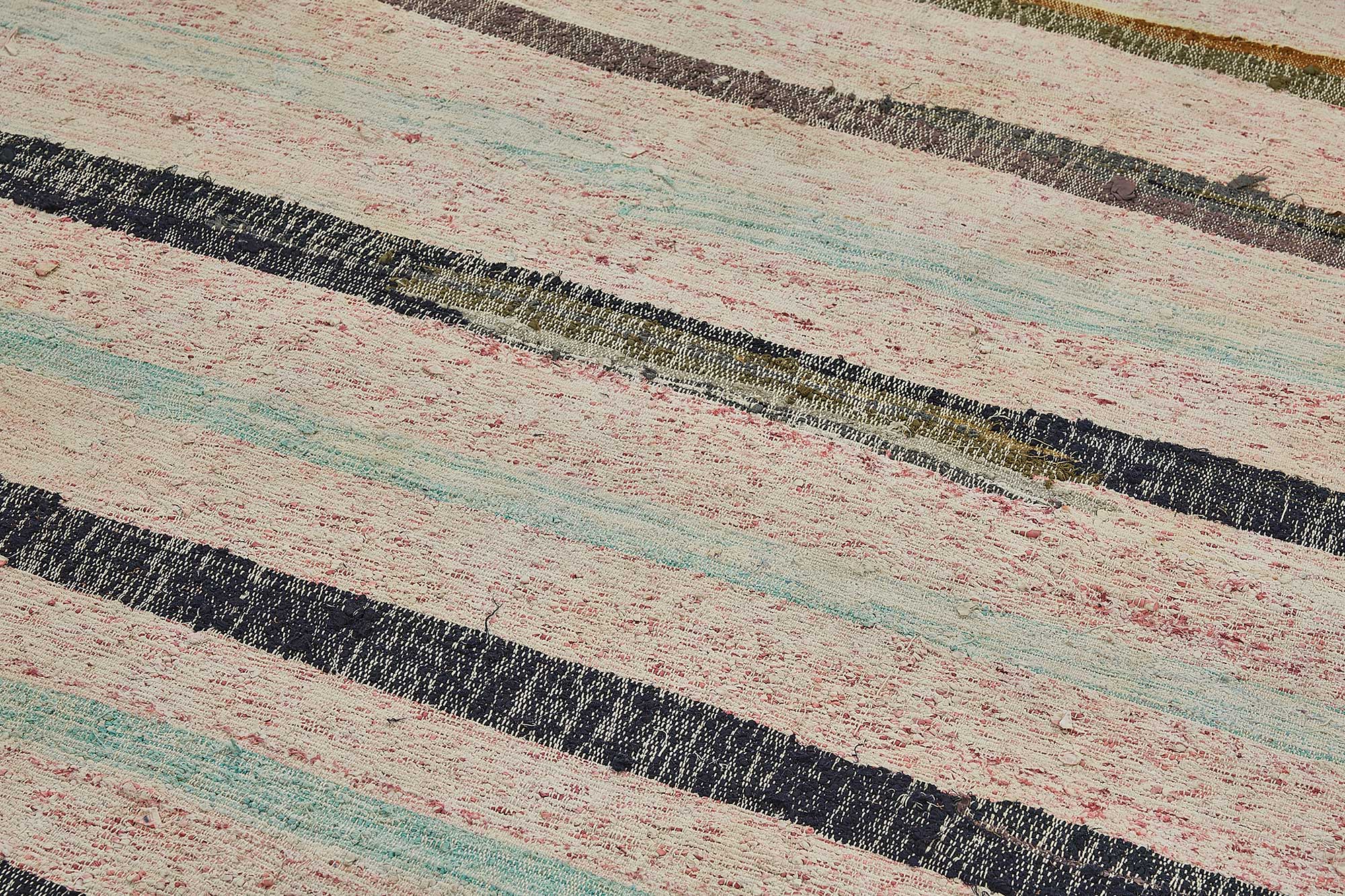 6x9 Handmade Vintage Chaput Kilim Rug - 51831