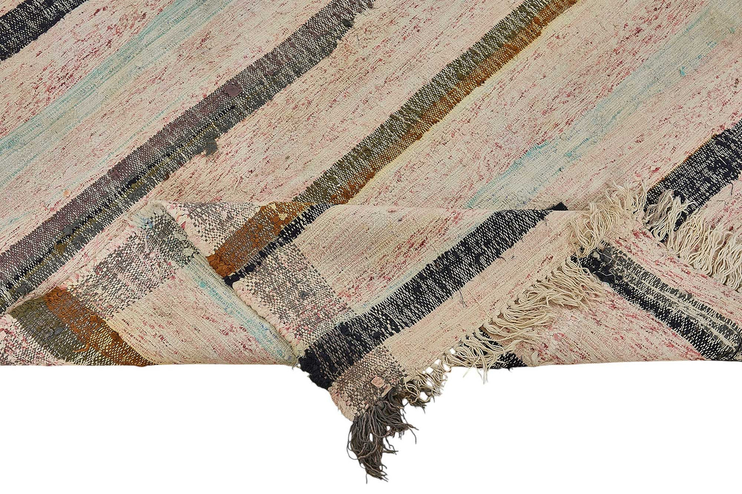 6x9 Handmade Vintage Chaput Kilim Rug - 51831