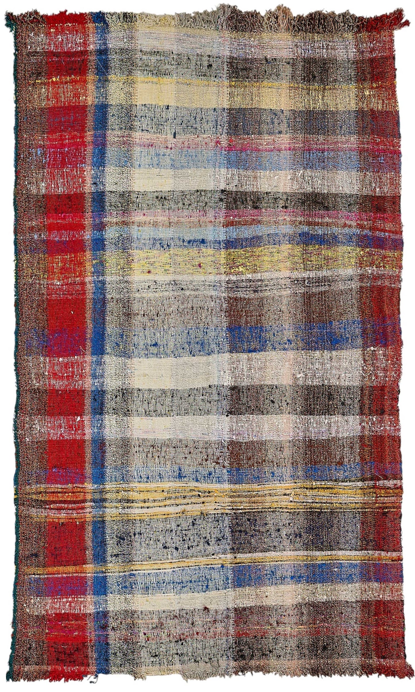 5x9 Handmade Vintage Chaput Kilim Rug - 51832