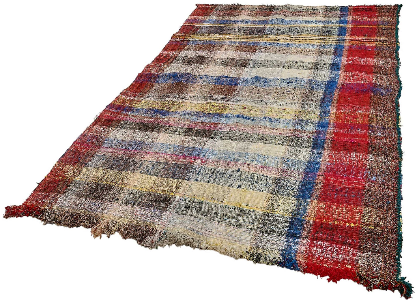 5x9 Handmade Vintage Chaput Kilim Rug - 51832