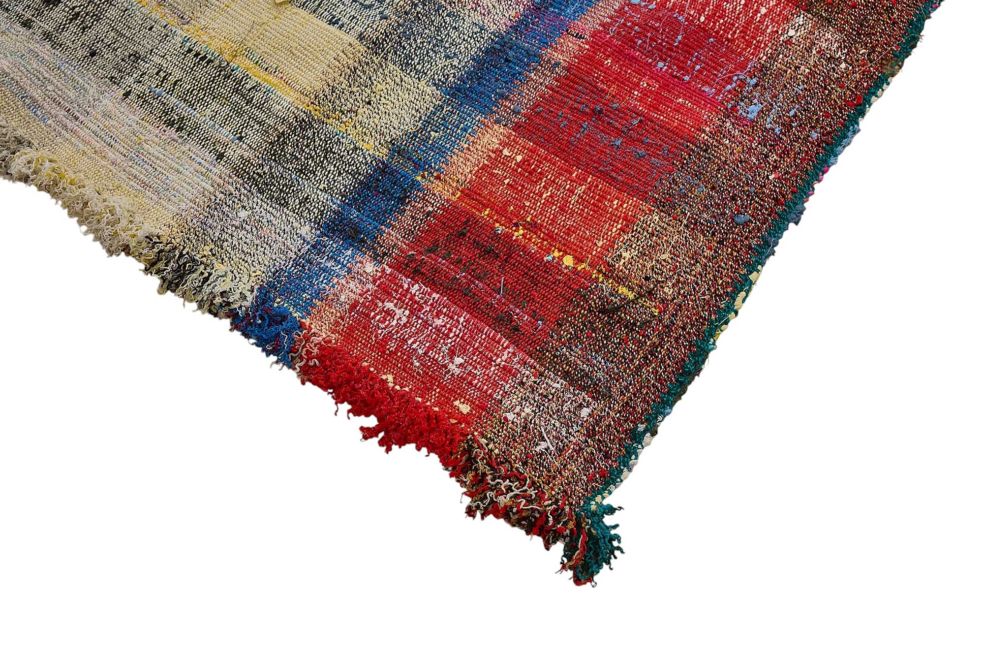 5x9 Handmade Vintage Chaput Kilim Rug - 51832