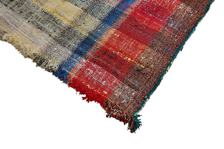 5x9 Handmade Vintage Chaput Kilim Rug - 51832