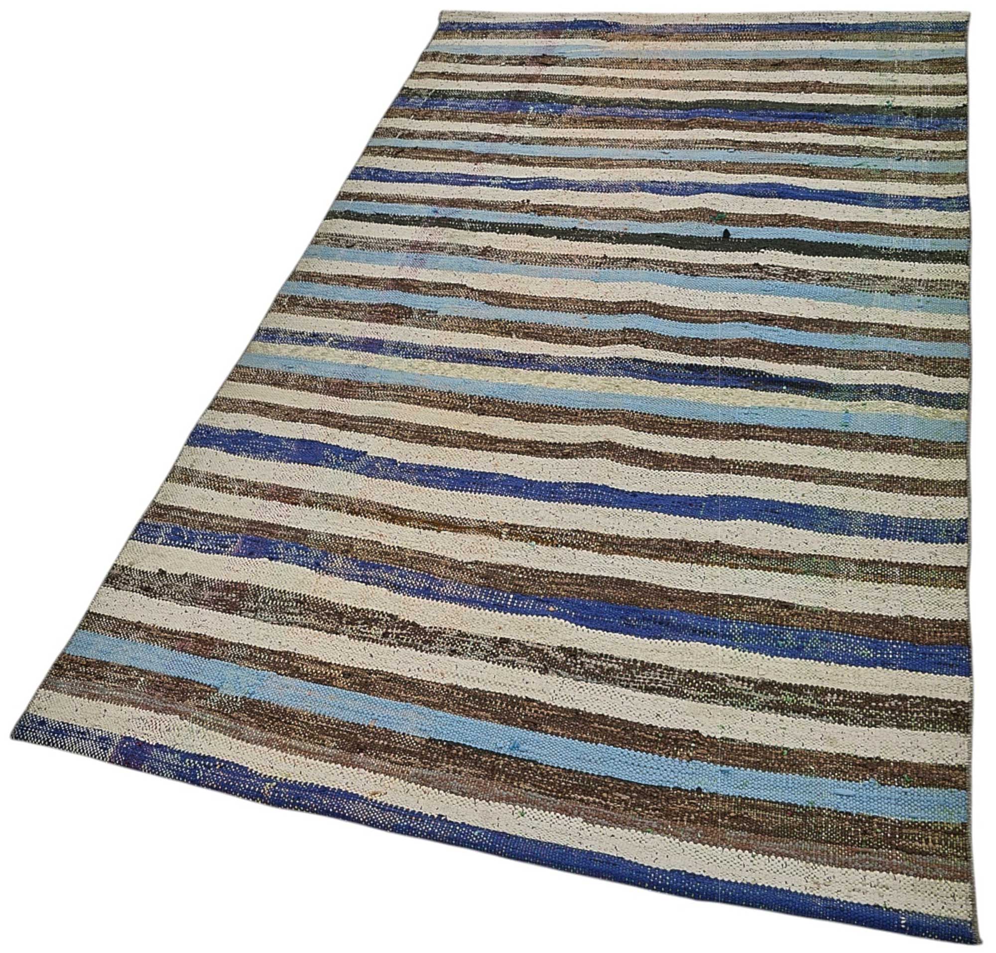 4x8 Handmade Vintage Chaput Kilim Rug - 51833